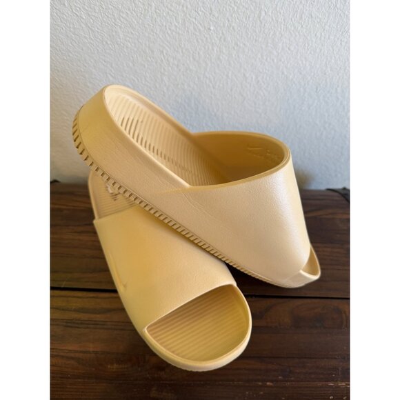 Nike Calm Slide Sandals "Sesame" Men’s Size 13 - Picture 2 of 7